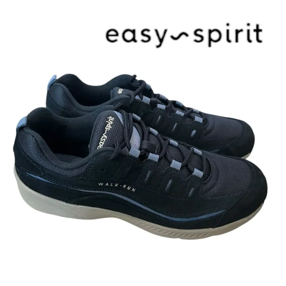 New Easy Spirit SE Roadrun Women's Navy Periwinkle Blue Sneakers 9.5
